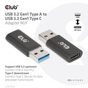 USB-A 5Gbps to USB-C® Adapter M/F