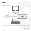 USB-C® RJ45 Ethernet 1G Adapter  M/F
