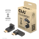 CAC-1528 USB‑C® 10Gbps Angled Adapter Set 4K120Hz M/F (2‑Pack)