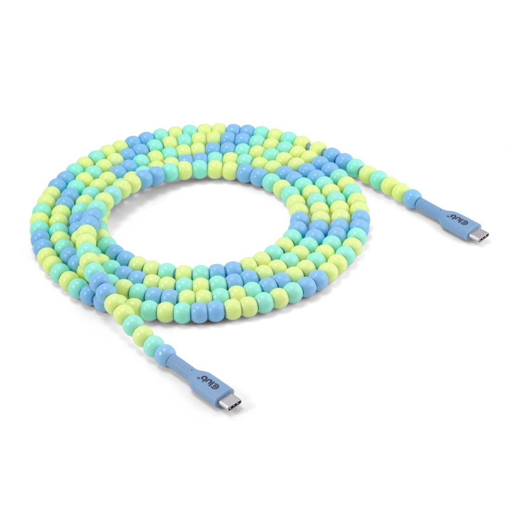 CAC-3011 USB-C® Beaded Cable Blue