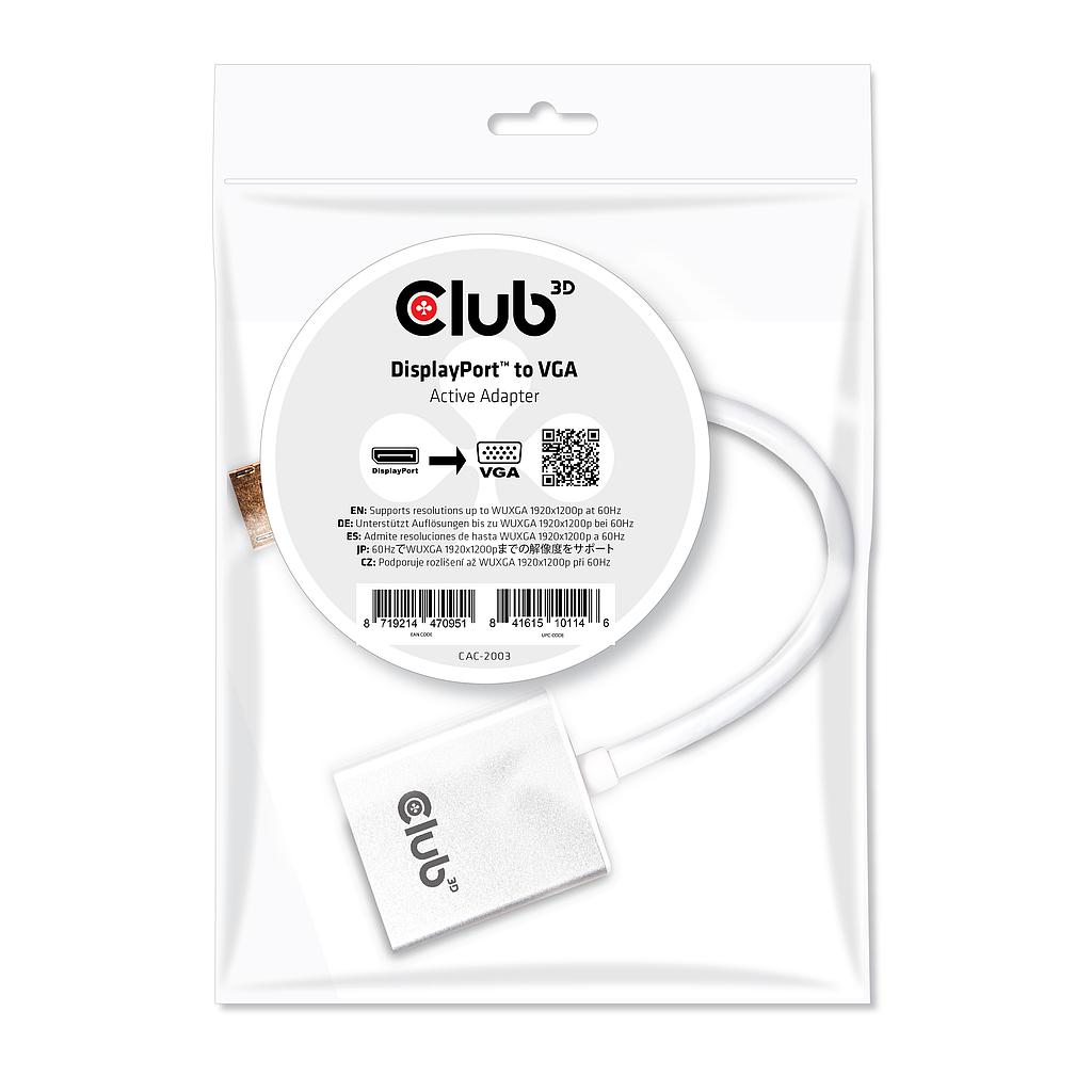 CAC-2003 DisplayPort™ to VGA Active Adapter