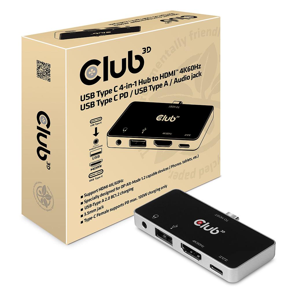 CSV-1591 USB‑C® 4‑in‑1 Hub HDMI™ 4K60 USB‑C PD USB‑A Audio