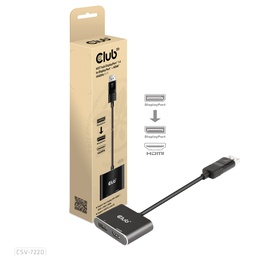 [CSV-7220] CSV-7220 MST Hub DisplayPort™ 1.4 to DP + HDMI™ 4K60Hz
