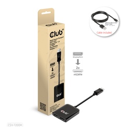 [CSV-7200H] CSV-7200H MST Hub DisplayPort™ 1.4 to Dual HDMI™ 4K60Hz