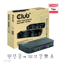 [CSV-1382] CSV-1382 HDMI™ KVM Switch for Dual HDMI™ 4K60Hz