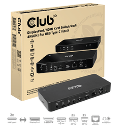 [CSV-1585] CSV-1585 USB‑C® KVM Switch to HDMI™ 4K60Hz + DP 4K60Hz 100W