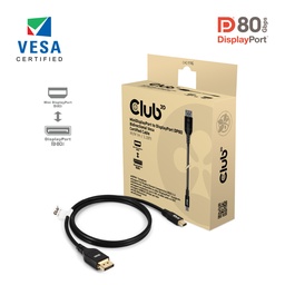[CAC-1116]  CAC-1116 Mini DisplayPort™ to DisplayPort™ DP80 Bidirectional VESA Certified Cable 1m 