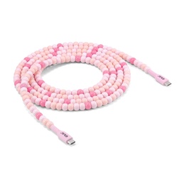 [CAC-3010]  CAC-3010 USB-C® Beaded Cable Pink 