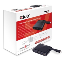 [CSV-1532] CSV-1532 USB‑C® to VGA + USB‑A 5Gbps + USB‑C Charging Mini Dock