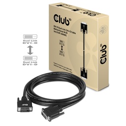 [CAC-1223] CAC-1223 DVI‑D Dual Link (24+1) Cable M/M 3m/9.84ft