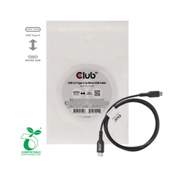 [CAC-1526] CAC-1526 USB-C® 480Mbps to Micro USB Cable M/M 1m